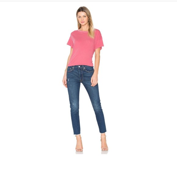 Levi's 501 Skinny Button Fly HighRise Blue Jean SONG FOR FOREVER -w30/Measuremnt - Picture 2 of 14